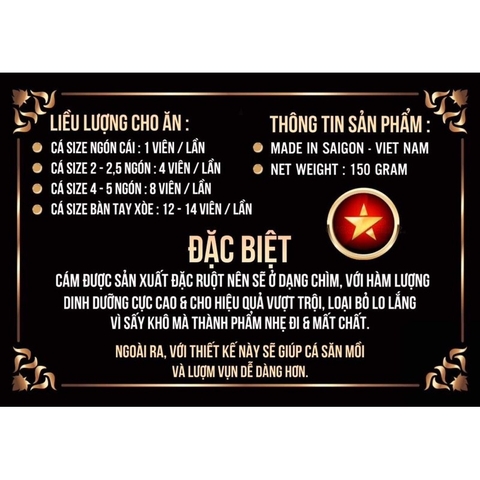 Tôm Trộn Viên cho cá La Hán MIDAS gói 150gram - Red Zoombies