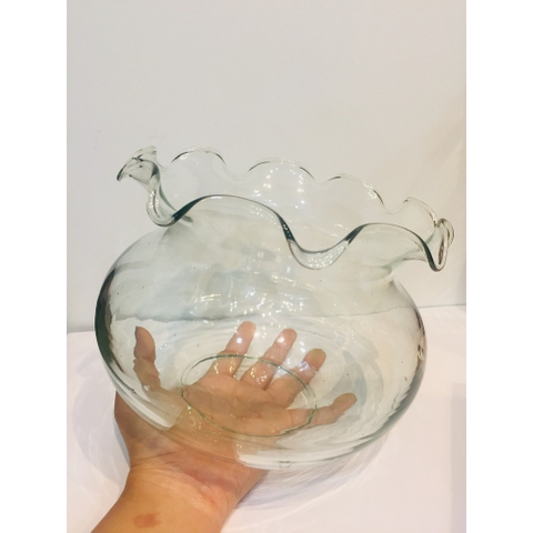 Hồ Cá Thủy Tinh, Bể Cá Thủy Tinh Miệng Bèo - Trang Nhã, Tinh Tế, Thích Hợp Trang Trí Ko Gian Nhỏ