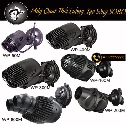 Máy Quạt Thổi Luồng, Tạo Sóng SOBO WP-50M, WP-100M, WP-200M, WP-300M, WP-400M, WP-800M