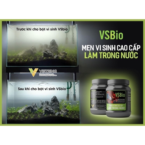 Vi Sinh VSBio- VS Bio - Nâng Cao Chất Lượng Nước Cho Cá Cưng (Hũ 80gram)