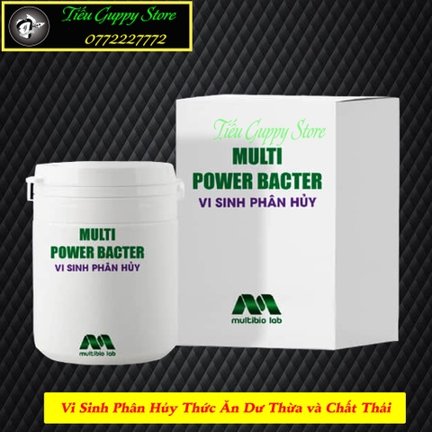 Multi Powder Bacter - Vi Sinh Phân Hủy Thức Ăn Thừa, Chất Thải và Mảnh vụn trong bể cá