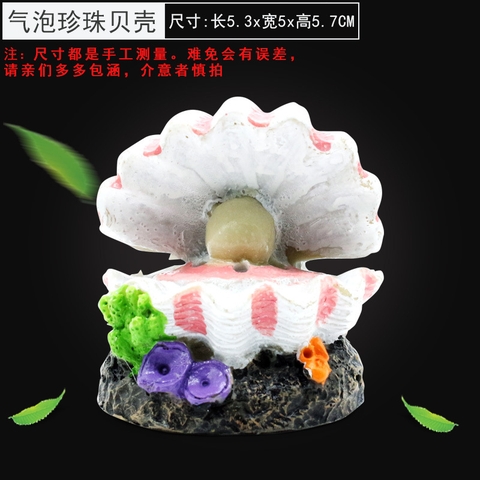 Mô Hình Núi Lửa, Bông Hoa, Ngọc Trai, San hô - Sủi Oxy - Mô Hình Trang Trí Hồ Cá