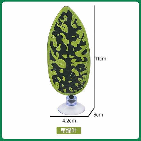 Lá Nhựa Trang Trí Bể Cá Có Cốc Hút – Lá Nghỉ Ngơi, Ẩn Nấp, Làm Tổ cho cá Betta và các loại cá khác