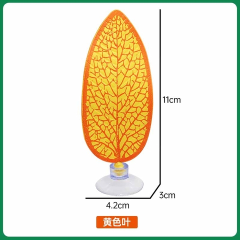 Lá Nhựa Trang Trí Bể Cá Có Cốc Hút – Lá Nghỉ Ngơi, Ẩn Nấp, Làm Tổ cho cá Betta và các loại cá khác
