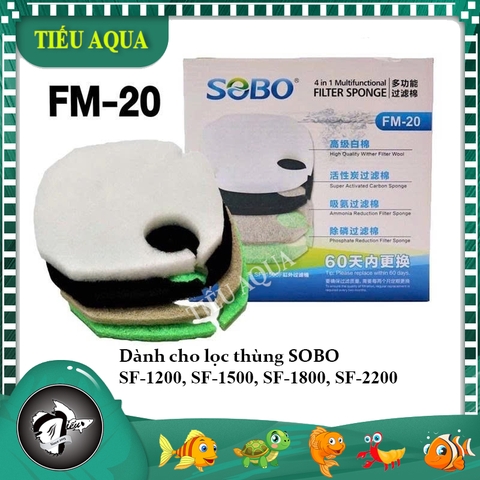 Bộ Bông Lọc Đa Năng dành cho Lọc Thùng SOBO - Linh Kiện Thay Thế Cần Thiết