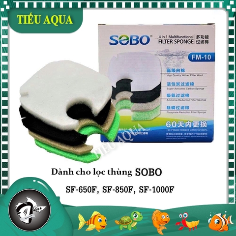 Bộ Bông Lọc Đa Năng dành cho Lọc Thùng SOBO - Linh Kiện Thay Thế Cần Thiết