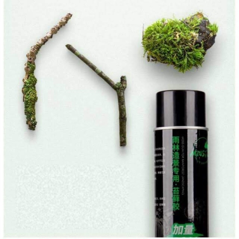 Keo Xịt Dán Rêu Mius Chuyên Dụng Cho Hồ Thủy Sinh , Bể Bán Cạn - Chai 550ML (450gram)