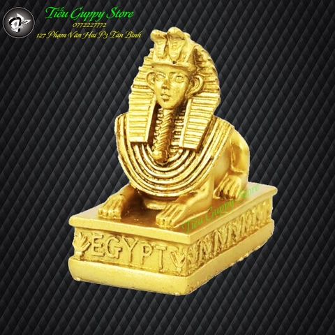 Tượng Nhân Sư Mạ Vàng Trang Trí Hồ Cá, Bonsai, Tiểu Cảnh