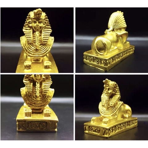 Tượng Nhân Sư Mạ Vàng Trang Trí Hồ Cá, Bonsai, Tiểu Cảnh