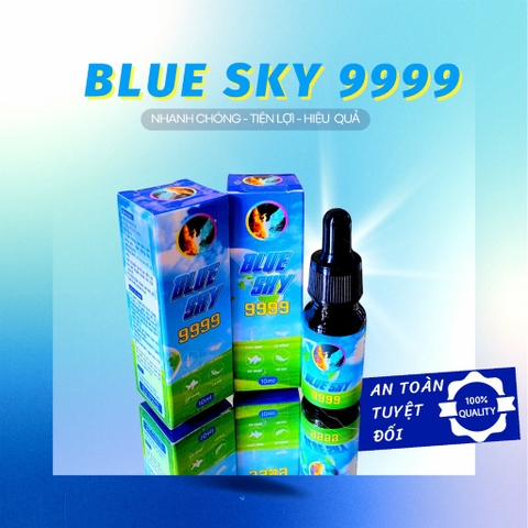 BLUE SKY 9999 - Công Dụng Đa Năng Cho Cá Cảnh (Túm Lắc, Stress, Sát Khuẩn, Dưỡng Cá, Vận Chuyển)