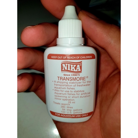 Dung Dịch Gây Mê NIKA - Chuyên Dùng Trong Vận Chuyển và Phẩu Thuật Cá Cảnh