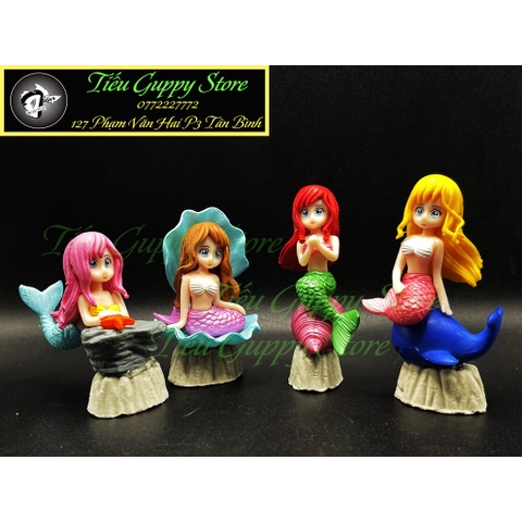 Nàng Tiên Cá - Tiểu Cảnh Trang Trí Hồ Cá Cảnh Thêm Sinh Động