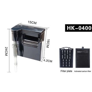 Lọc Thác ATMAN HK0100 HK0300 HK0400 HK0600 - Lọc Treo Hồ Cá Đa Năng, Kiểu Dáng Đẹp, Có Hút Mặt
