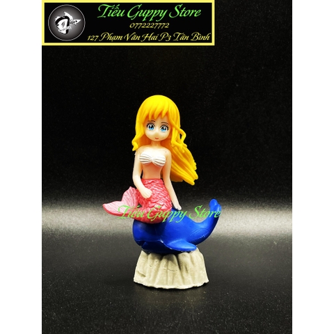 Nàng Tiên Cá - Tiểu Cảnh Trang Trí Hồ Cá Cảnh Thêm Sinh Động