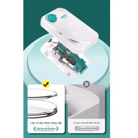 Máy Oxy Vỏ Trong Suốt Sobo AQ009 - AQ013 - AQ016 - AQ1019 | Có từ 1 tới 4 vòi, Kiểu Dáng Mới Lạ