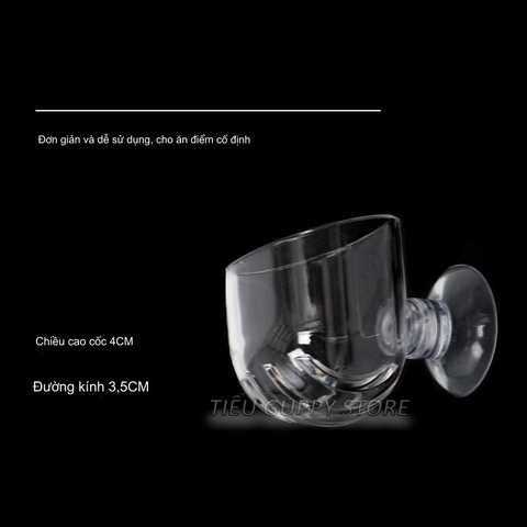 Cốc Trồng cây Thủy Sinh mini - Cốc Đựng trùng chỉ cho cá ăn