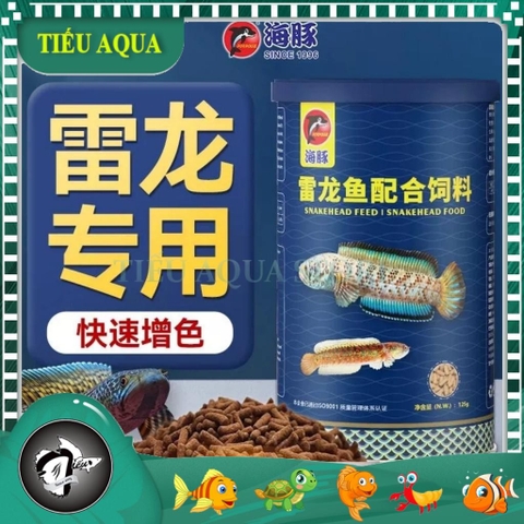 Cám Cá Lóc Porpoise - Giúp Cá Lên Màu, Bóng Vẩy (Hộp 125gr)