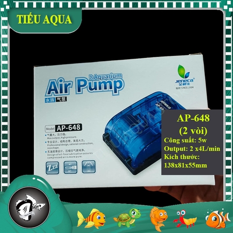 Máy Oxy Hồ Cá Jeneca AP568, AP648 - Máy Oxy thế hệ mới