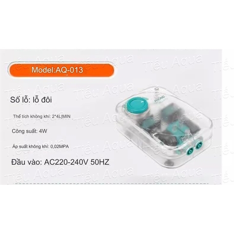 Máy Oxy Vỏ Trong Suốt Sobo AQ009 - AQ013 - AQ016 - AQ1019 | Có từ 1 tới 4 vòi, Kiểu Dáng Mới Lạ