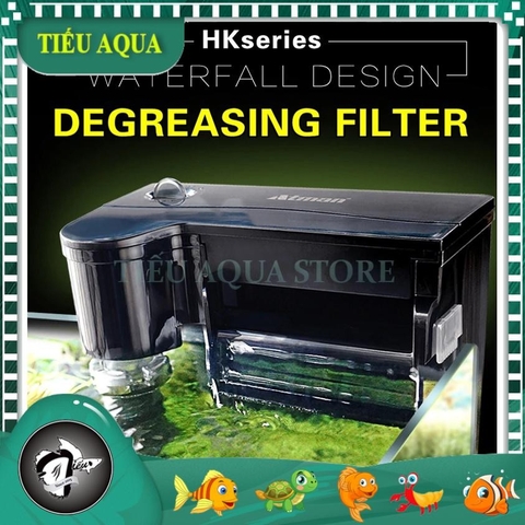 Lọc Thác ATMAN HK0100 HK0300 HK0400 HK0600 - Lọc Treo Hồ Cá Đa Năng, Kiểu Dáng Đẹp, Có Hút Mặt