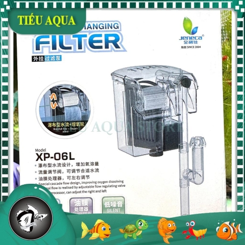 Lọc Thác - Lọc Treo Hồ Cá Jeneca XP-06L Tích Hợp Lọc Ván và Vòng Quay Nước - Lọc Dành Cho Hồ Cá Nhỏ