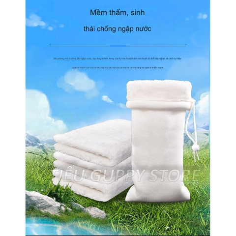 Túi Lọc Hồ Cá 2 Lớp Cao Cấp Nhiều Kích Cỡ, Lọc Cặn Bẩn, Có dây kéo