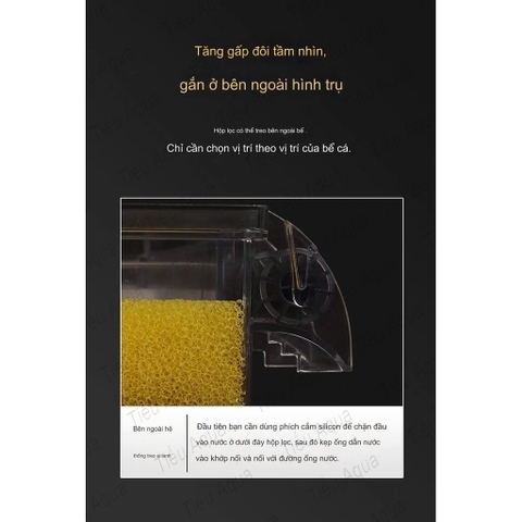 Lọc Tràn Thế Hệ Mới của Sobo - Tích Hợp Máy Bơm và Tặng Kèm theo Nhiều Vật Liệu Lọc AQ16H, AQ17H, AQ18H, AQ19H