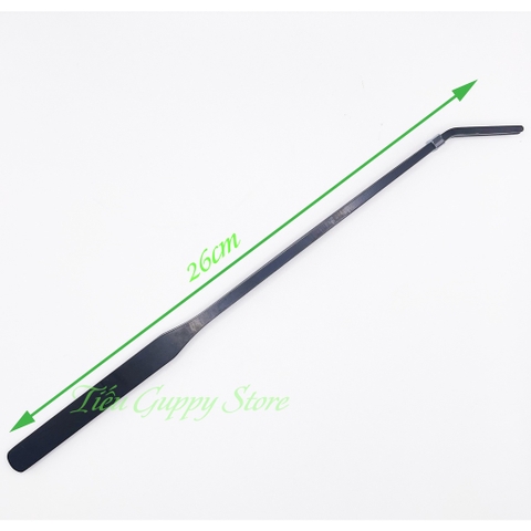 Bộ Dụng Cụ Nhíp Kéo Thủy Sinh Hợp Kim Màu Đen - Nhíp Cong - Kéo Cong - Cây San Nền