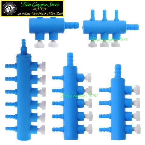Đầu Chia Oxy Có Van Khóa - Van Oxi Loại Tốt, Sử Dụng Được Dây 4-8mm
