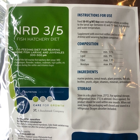 Cám Thái INVE NRD và ORG 2/3 3/5 5/8 - Thức Ăn Chuyên Dụng cho Cá Cảnh Nhỏ