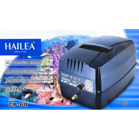 Máy Bơm Sục Khí Tích Điện HAILEA CP60 - CP120 tặng kèm đâu chia oxy