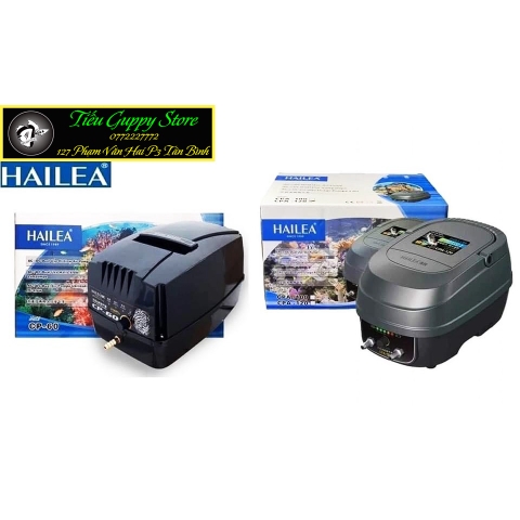 Máy Bơm Sục Khí Tích Điện HAILEA CP60 - CP120 tặng kèm đâu chia oxy