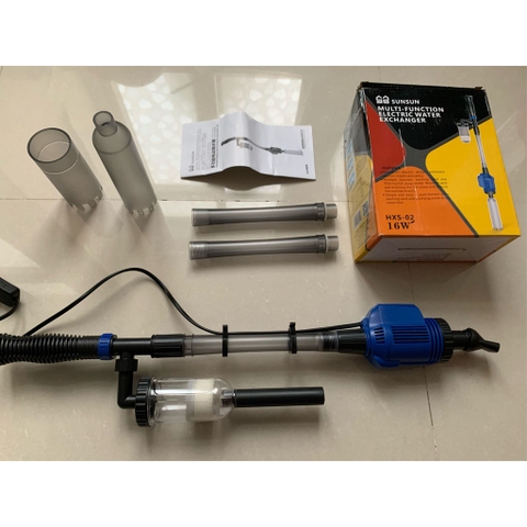 Máy Hút Cặn Hồ Cá Sunsun HXS-02 (16W - 800L/H - 1.6M) - Dụng Cụ Vệ Sinh Bể Cá Dùng Điện