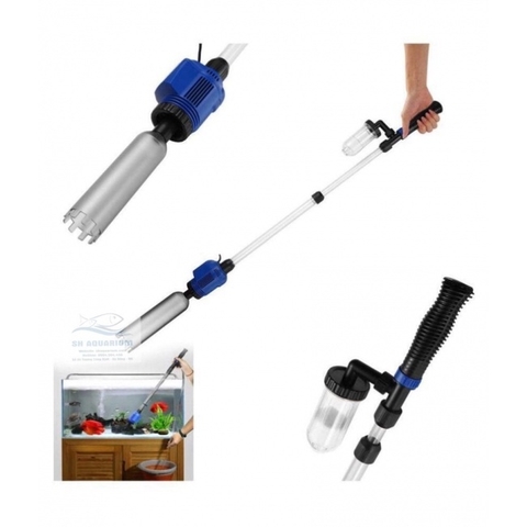 Máy Hút Cặn Hồ Cá Sunsun HXS-02 (16W - 800L/H - 1.6M) - Dụng Cụ Vệ Sinh Bể Cá Dùng Điện