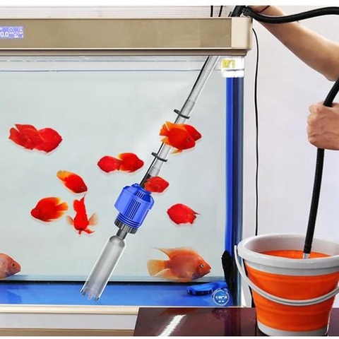 Máy Hút Cặn Hồ Cá Sunsun HXS-02 (16W - 800L/H - 1.6M) - Dụng Cụ Vệ Sinh Bể Cá Dùng Điện