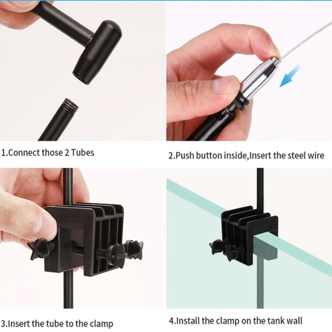 Đèn Led Rọi Siêu Sáng KAOKUI F06 - Kiểu Dáng Sang Trọng Cho Hồ Cá Thủy Sinh, Hồ Biotop, Hồ Bán Cạn