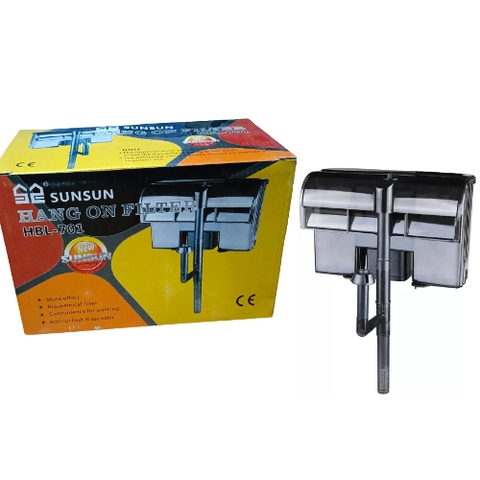 Lọc Thác Treo Hồ Cá Mini SUNSUN HBL 301, 501 701 Tích Hợp Lọc Váng