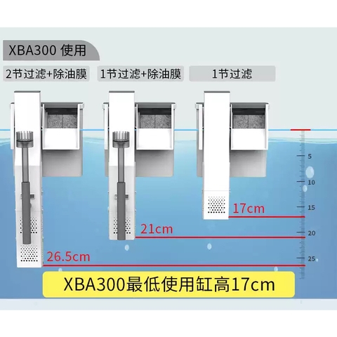 Lọc Thác Cao Cấp Sunsun XBA 200, XBA 300, XBA 500 có Tích Hợp Lọc Váng Chuyên Dụng Cho Bể Cá, Hồ Thủy Sinh