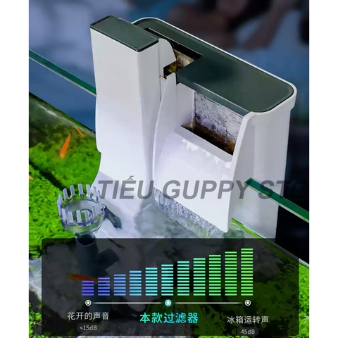 Lọc Thác Cao Cấp Sunsun XBA 200, XBA 300, XBA 500 có Tích Hợp Lọc Váng Chuyên Dụng Cho Bể Cá, Hồ Thủy Sinh