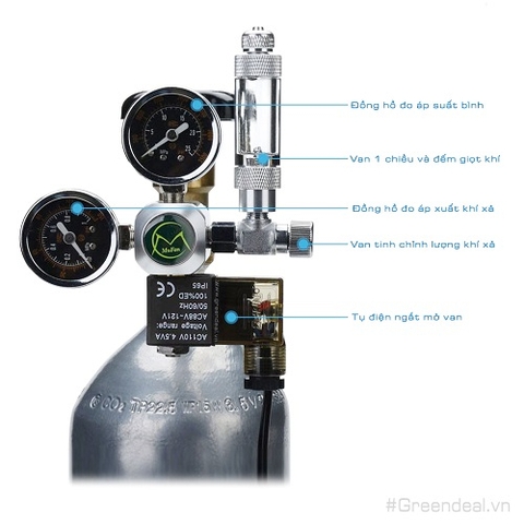 Van Điện MUFAN - Van Đóng Mở CO2 Tự Động Chuyên Dụng Cho Hồ Thủy Sinh