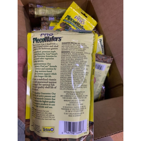 Cám Tetra PlecoWafers - Thức Ăn Chuyên Dụng Cho Cá Pleco, Cá Chuột, Cá Tầng Đáy