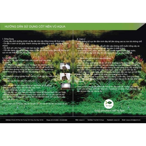 Cốt Nền Vũ Aqua - Cung Cấp Dinh Dưỡng cho Cây Thủy Sinh - Độ Bền Cao