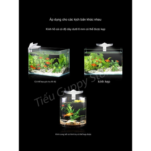 Đèn Led Kẹp Góc hình chân chim Jeneca X1 4w chuyên dùng cho hồ cá