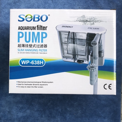 Lọc Thác Treo Thành Hồ Cá chuyên dụng SOBO WP 618H, WP 628H, WP 638H