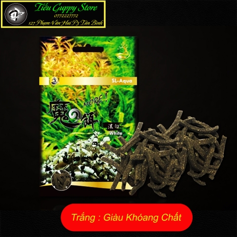Thức ăn tép SL-Aqua MORE Đến từ Đài Loan - không gây ô nhiễm nước. Giúp thúc đẩy tép tăng trưởng, lên màu và sinh sản