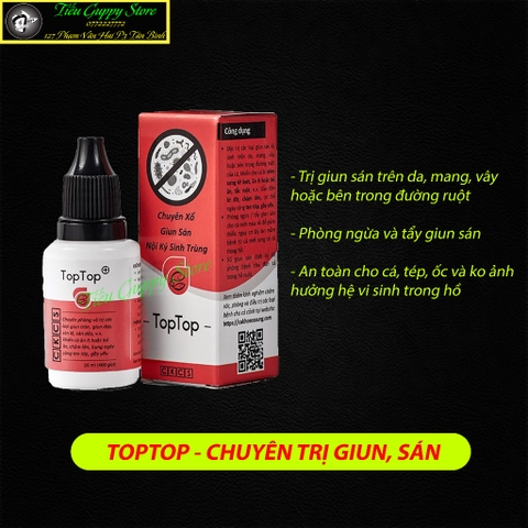 TOPTOP - Chuyên Xử Lý Giun, Sán, Đường Ruột Cho Cá