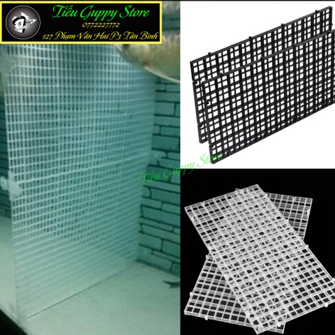 Tấm Nhựa Đa Năng 30x30cm có thể nối lại, dùng để Ngăn Hồ Kính, Đậy Hồ, Ngăn Đáy, Nâng nền ....