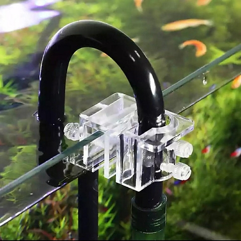 Kẹp Ống In Out Mica - Kẹp giữ ống in out bể thủy sinh - Sử dụng cho ống Phi 16-20