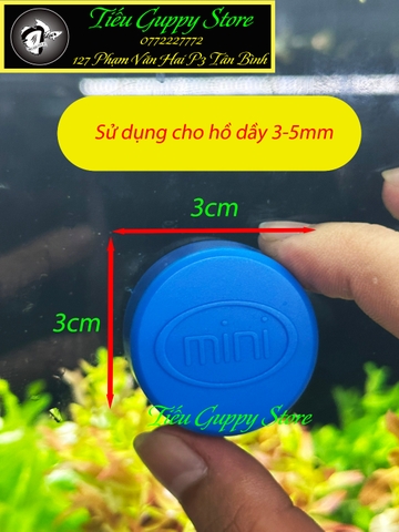 Nam Châm Chùi Hồ Mini chuyên dụng cho Bể Cá Nhỏ dưới 5mm - kiểu dáng nhỏ gọn, tinh tế