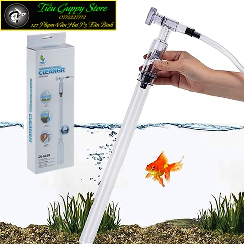 Hút Cặn Hồ Cá Jeneca AS666B - Dụng Cụ vệ sinh hồ cá tiện lợi